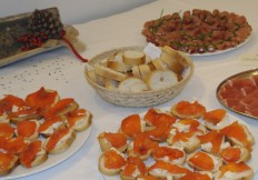 Gli antipasti a buffet